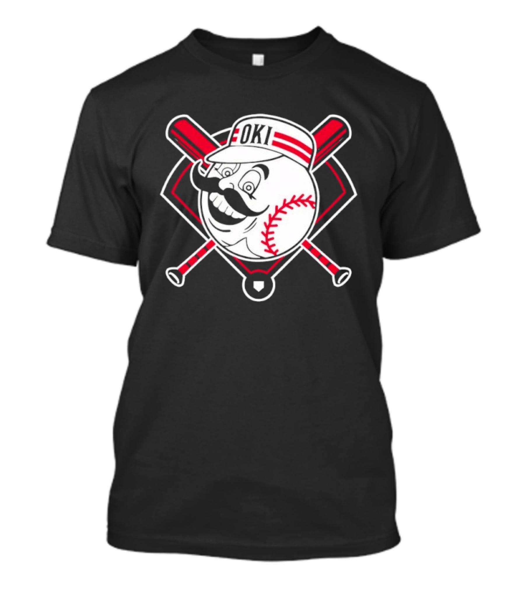 Oki Redlegs Crossed Bats Baseball T-Shirt