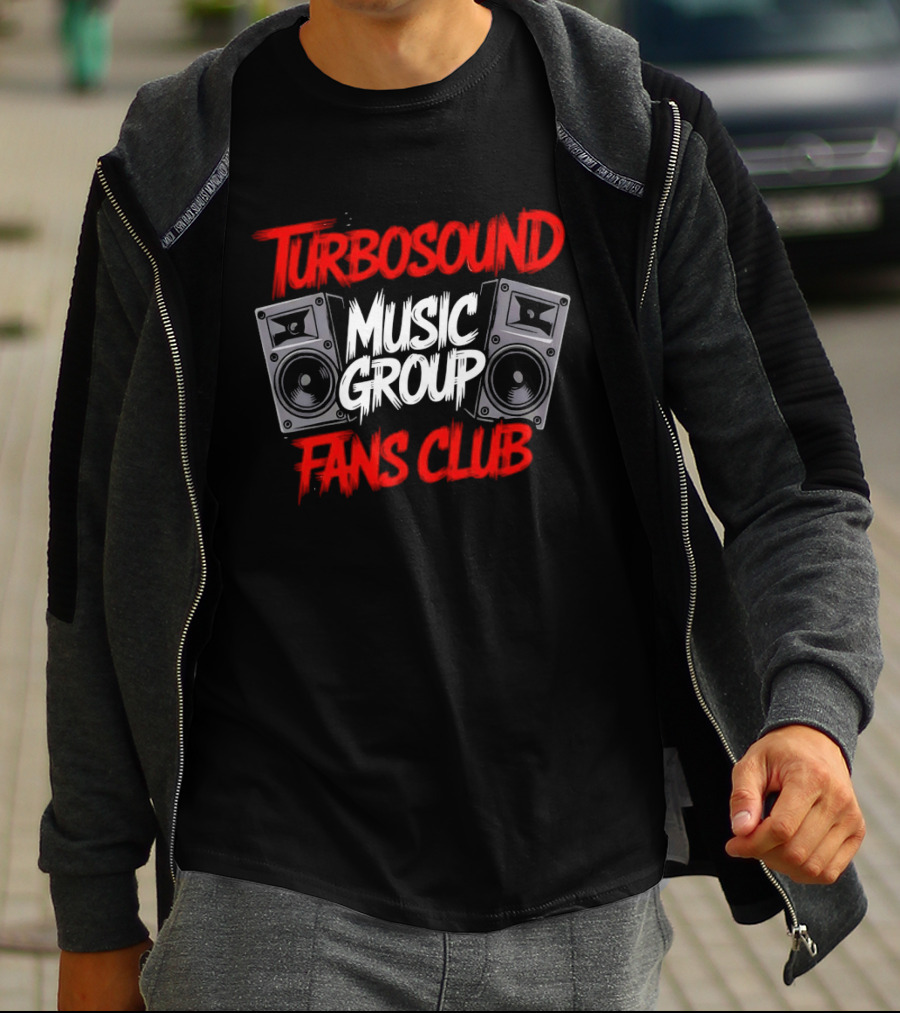 Turbosound Music Group Fans Club Speakers Retro Vibe T-Shirt