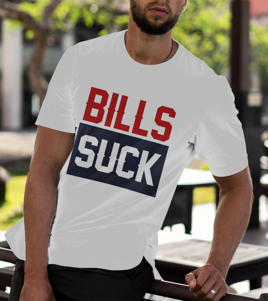 New England Patriots Rivalry Bills Suck Fan Gear T-Shirt