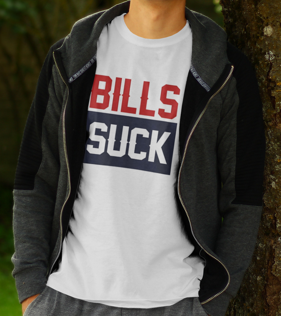 New England Patriots Rivalry Bills Suck Fan Gear T-Shirt