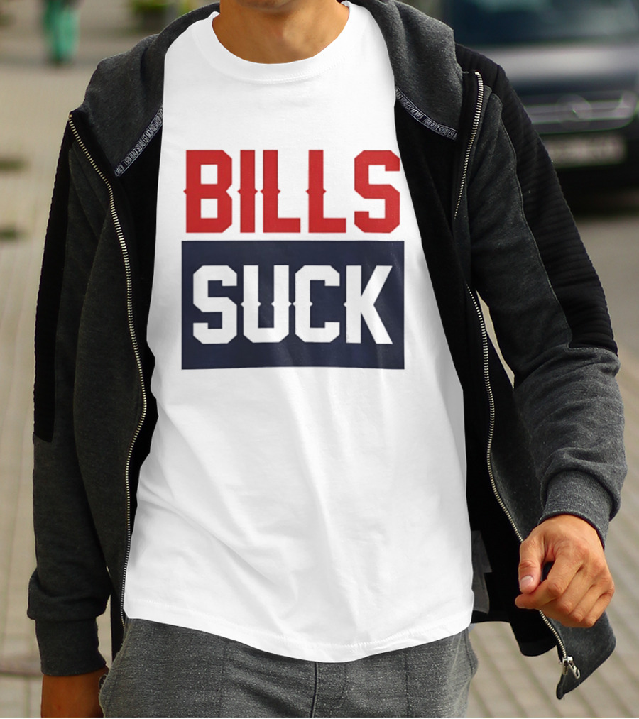 New England Patriots Rivalry Bills Suck Fan Gear T-Shirt