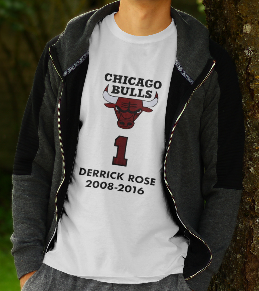 Chicago Bulls Derrick Rose Number 1 2008 2016 T-Shirt