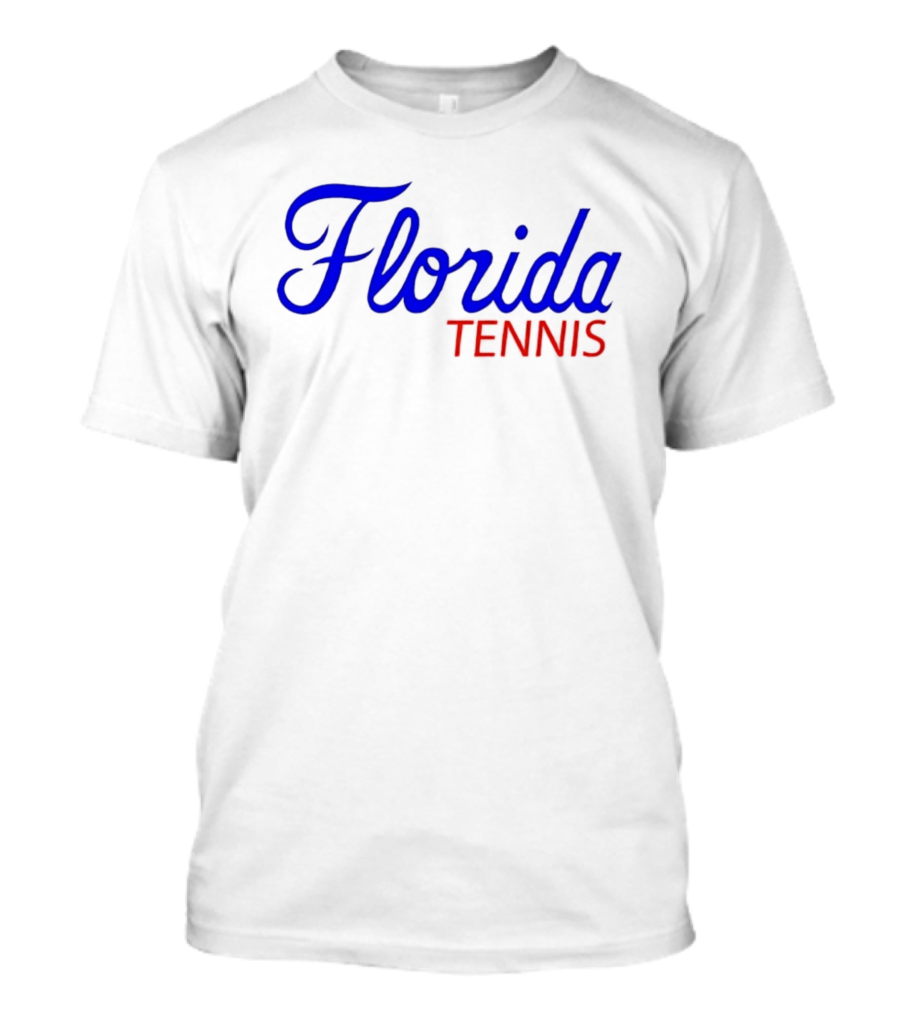 Florida Tennis Bold Blue Red Script T-Shirt