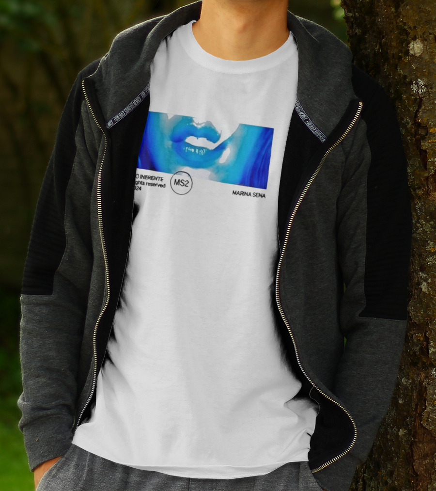 Marina Sena Vicio Inerente Ms2 Blue Lips T-Shirt