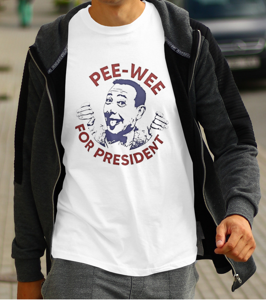 Pee Wee For President Cult Comedy Iconic Campaign T-Shirt