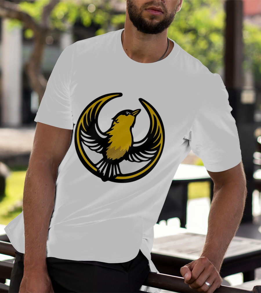 Rebel Goldfinch Alliance Starbird Emblem Bird T-Shirt