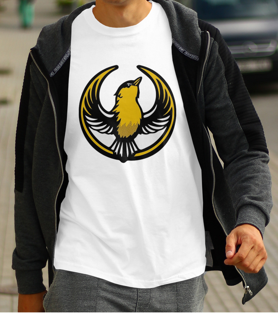 Rebel Goldfinch Alliance Starbird Emblem Bird T-Shirt
