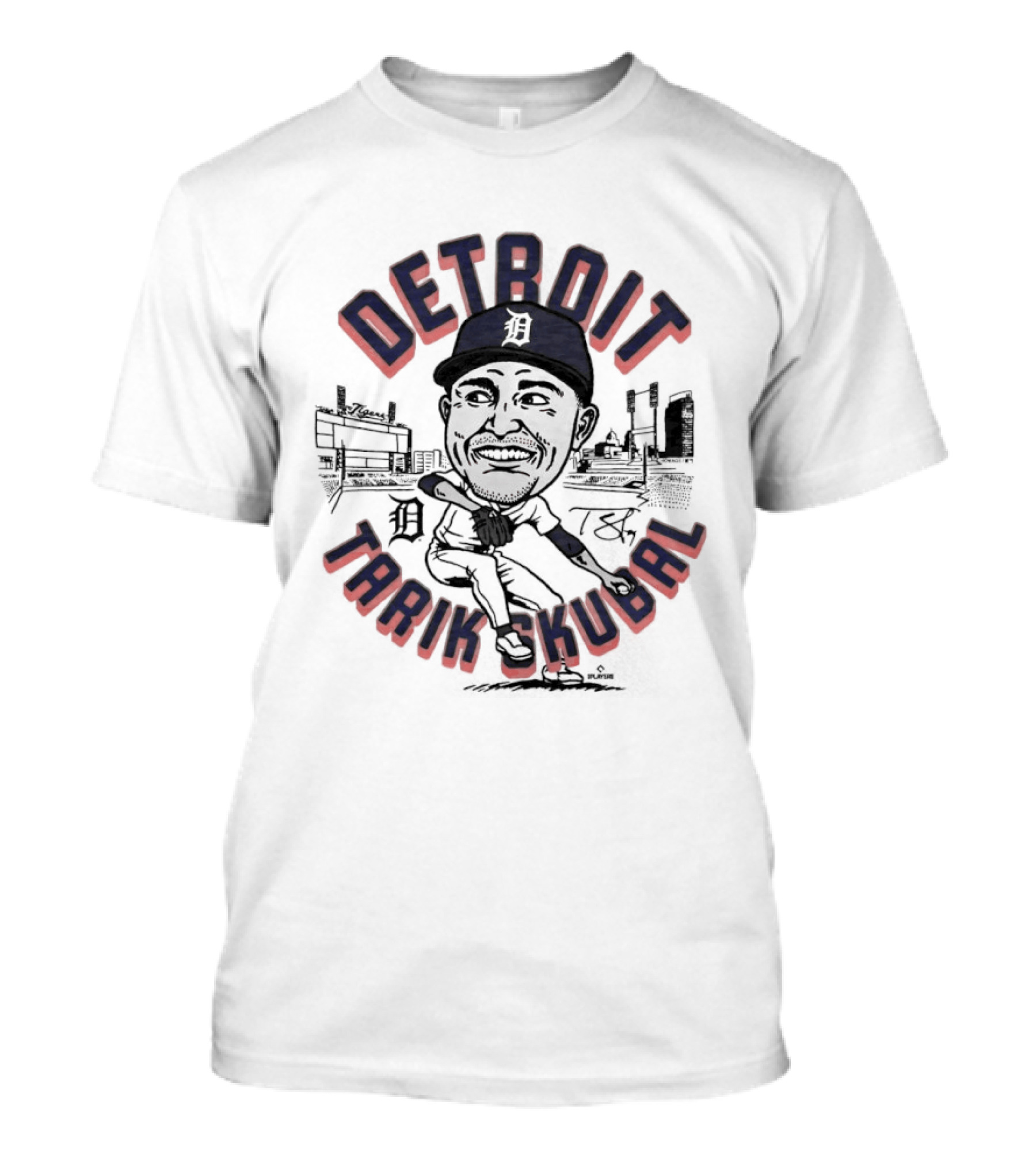 Detroit Tarik Skubal Baseball Player T-Shirt