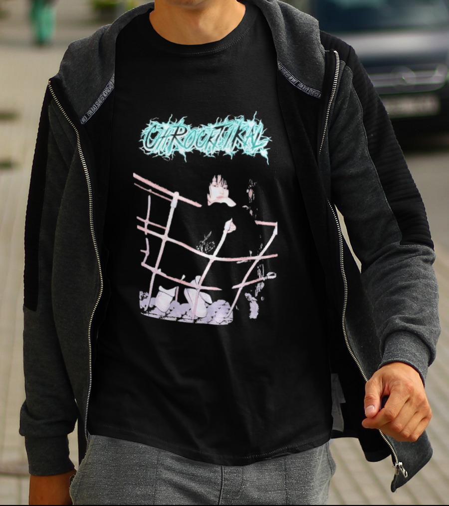 ChRocktikal Band Neon Style Abstract Art With Unique Pink Structure T-Shirt