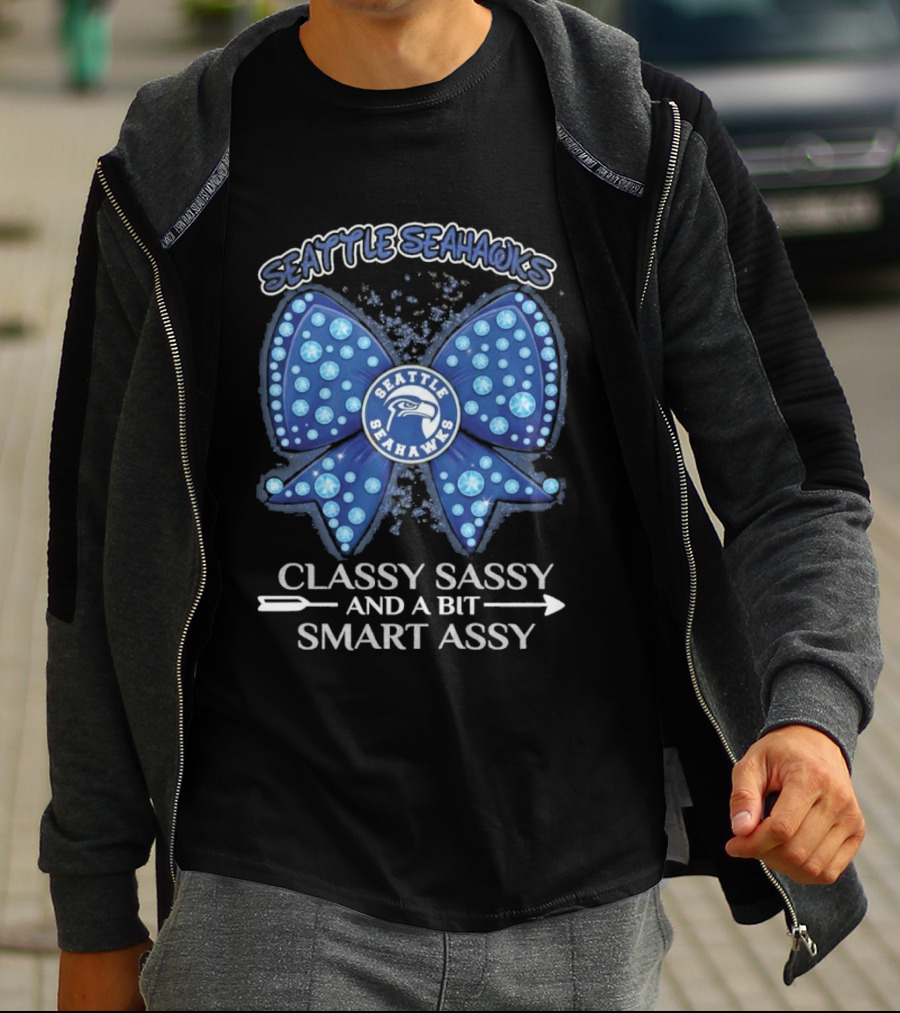 Seattle Seahawks Bow Classy Sassy Smart Assy T-Shirt