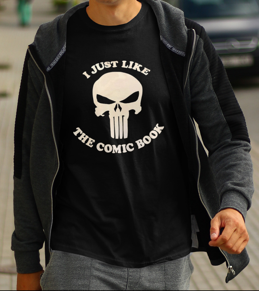 I Just Like The Comic Book Skull Fan T-Shirt