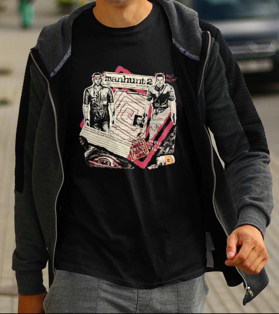 Manhunt 2 Psychiatric Evaluation Trust Cover Fragment Dissociative Identity An Eye For An Eye T-Shirt