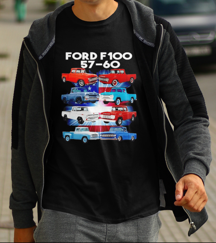 Ford F100 57 60 Classic American Pickup Truck Collection T-Shirt