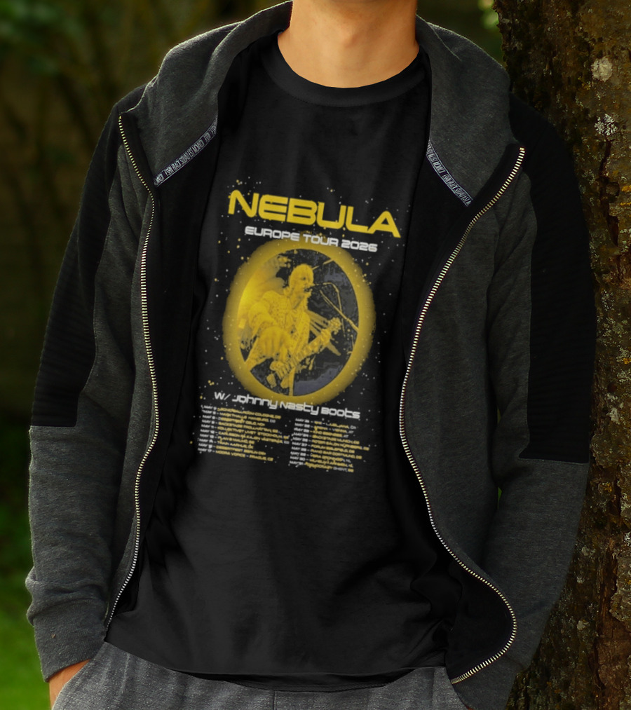 Nebula Europe Tour 2026 Concert Dates And Locations T-Shirt