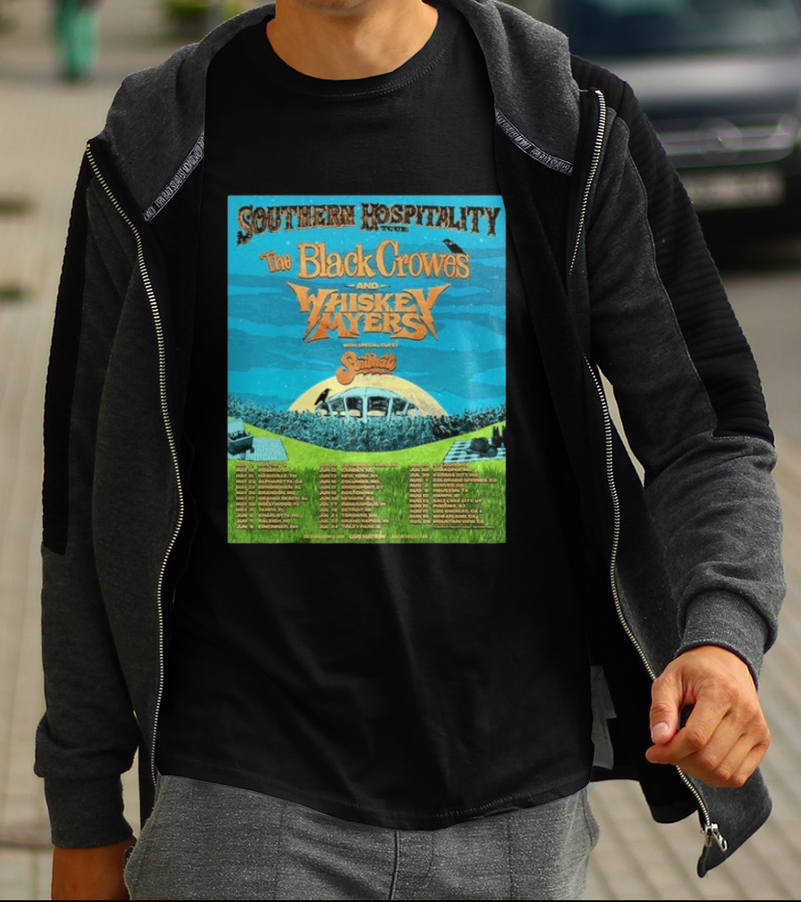 Southern Hospitality Tour 2026 The Black Crowes Whiskey Myers North America Dates T-Shirt