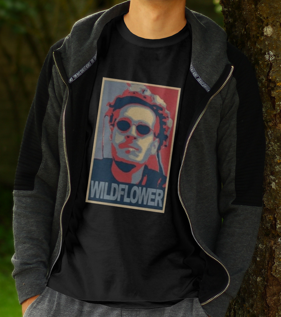 Wildflower Turquoise Tom Grossi Pop T-Shirt