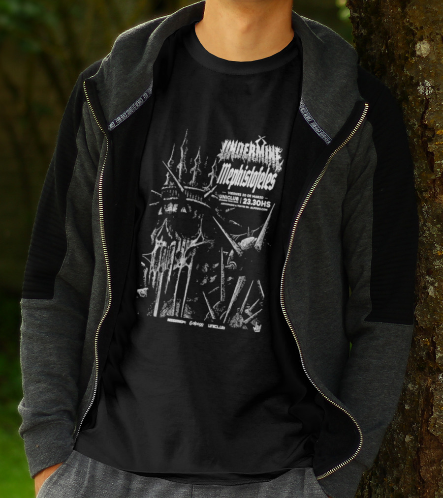 Undermine Mephistofeles Live March 20 2026 Uniclub Buenos Aires T-Shirt