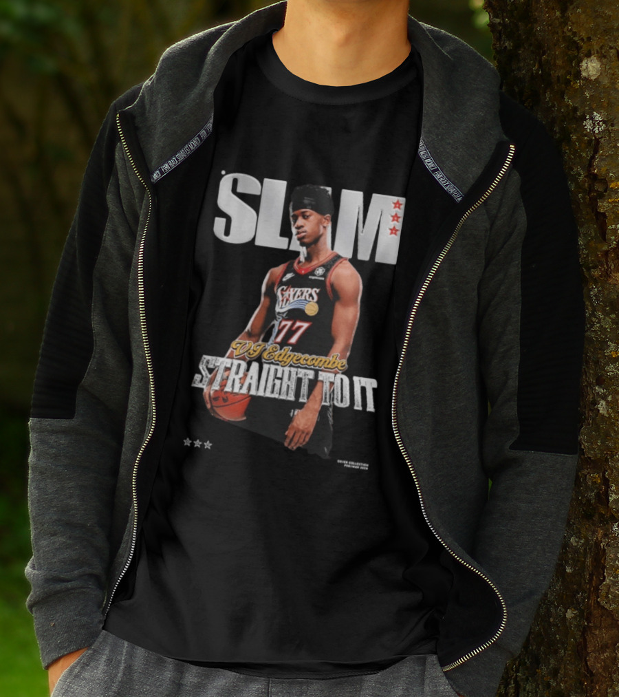 SLAM VJ Edgecombe 77 Sixers Straight To It T-Shirt