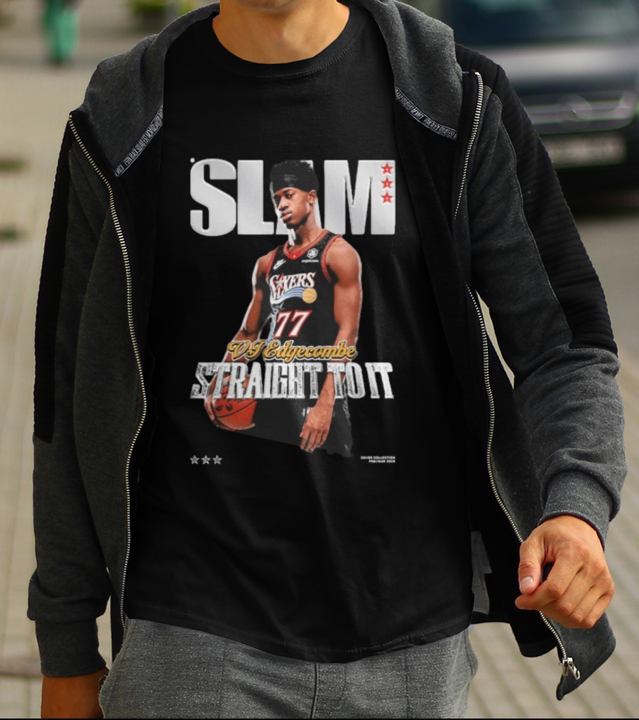 SLAM VJ Edgecombe 77 Sixers Straight To It T-Shirt