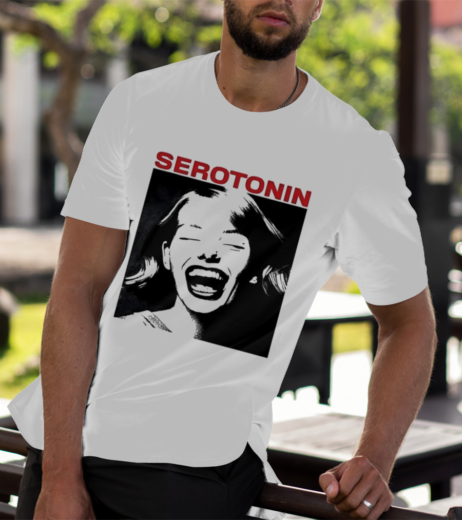 Joris Voorn Serotonin Bold Red Joyful Face T-Shirt