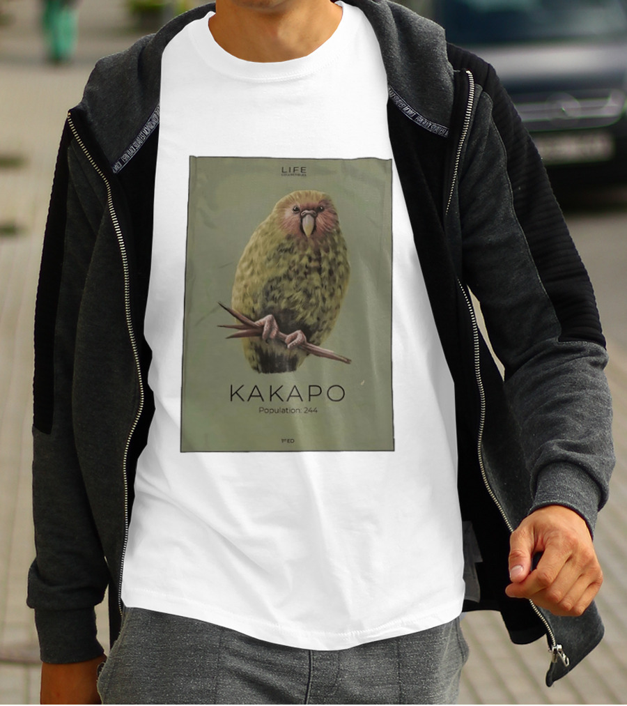 Life Conservation Kakapo Population 244 1st Edition T-Shirt