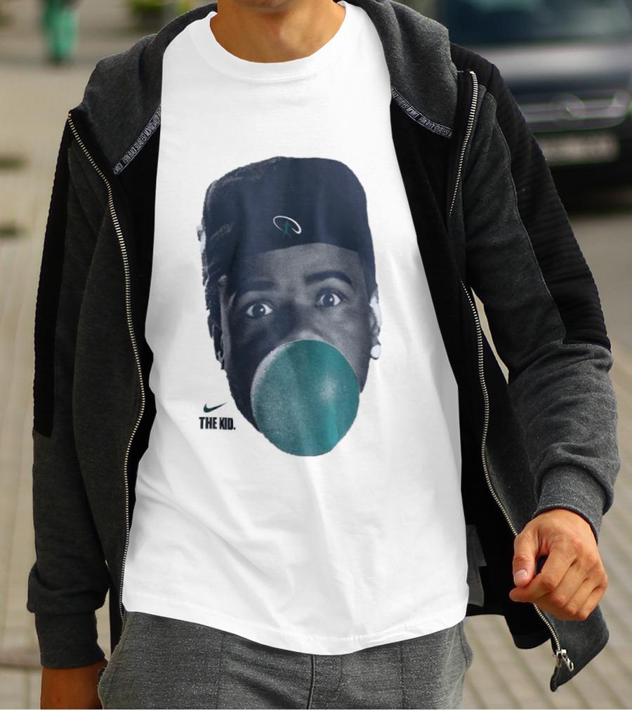 Ken Griffey Jr The Kid Seattle Mariners Hat Bubblegum T-Shirt