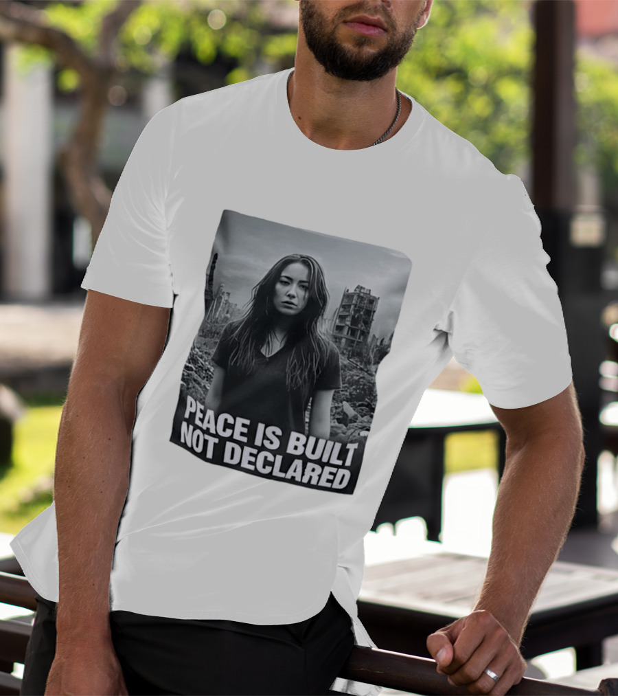 Peace Is Built Not Declared Urban Landscape T-Shirt