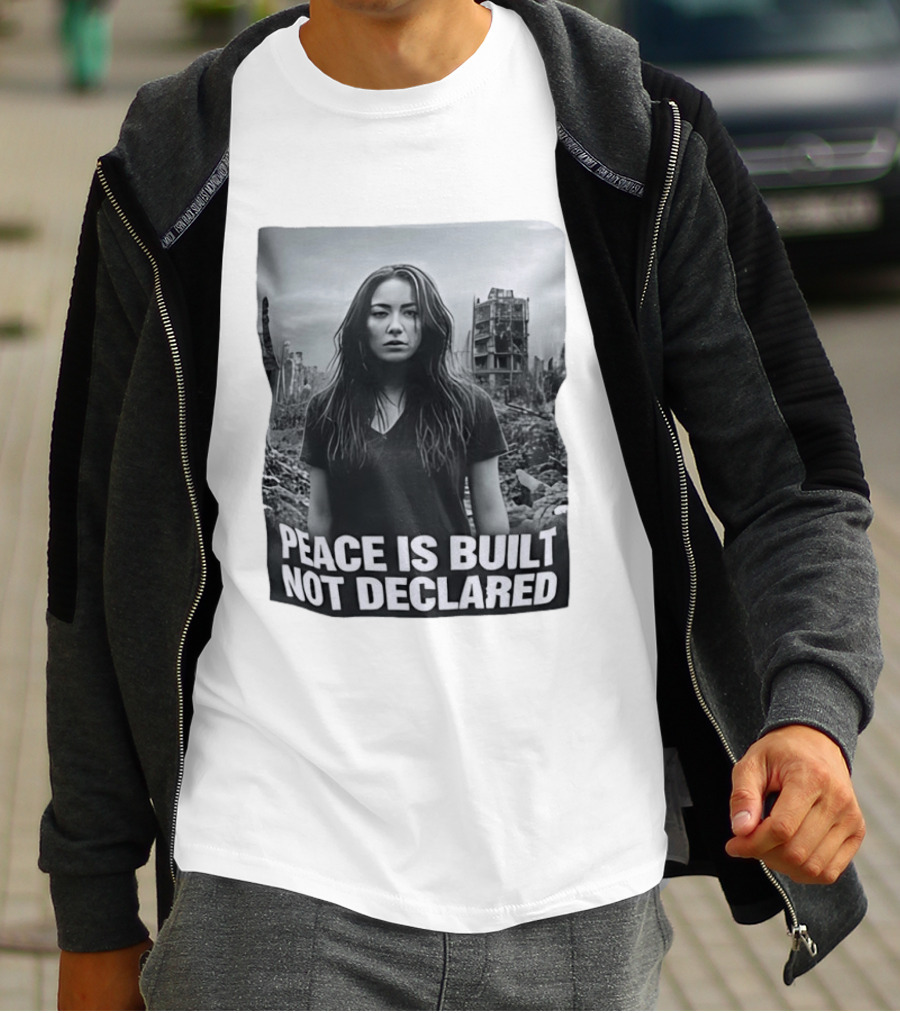 Peace Is Built Not Declared Urban Landscape T-Shirt