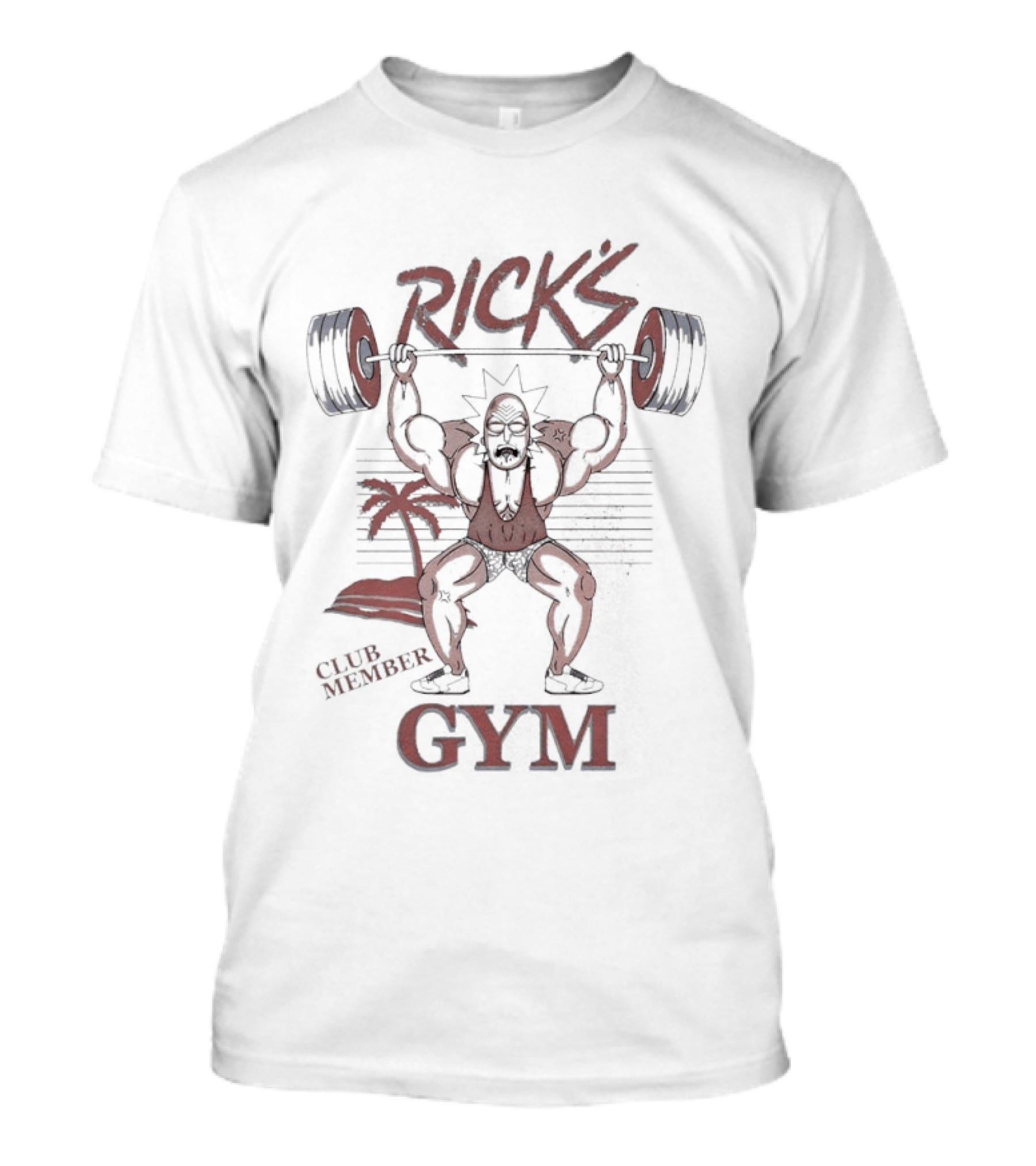 Rick's Gym Club Schwifty Weightlifting Adventures T-Shirt