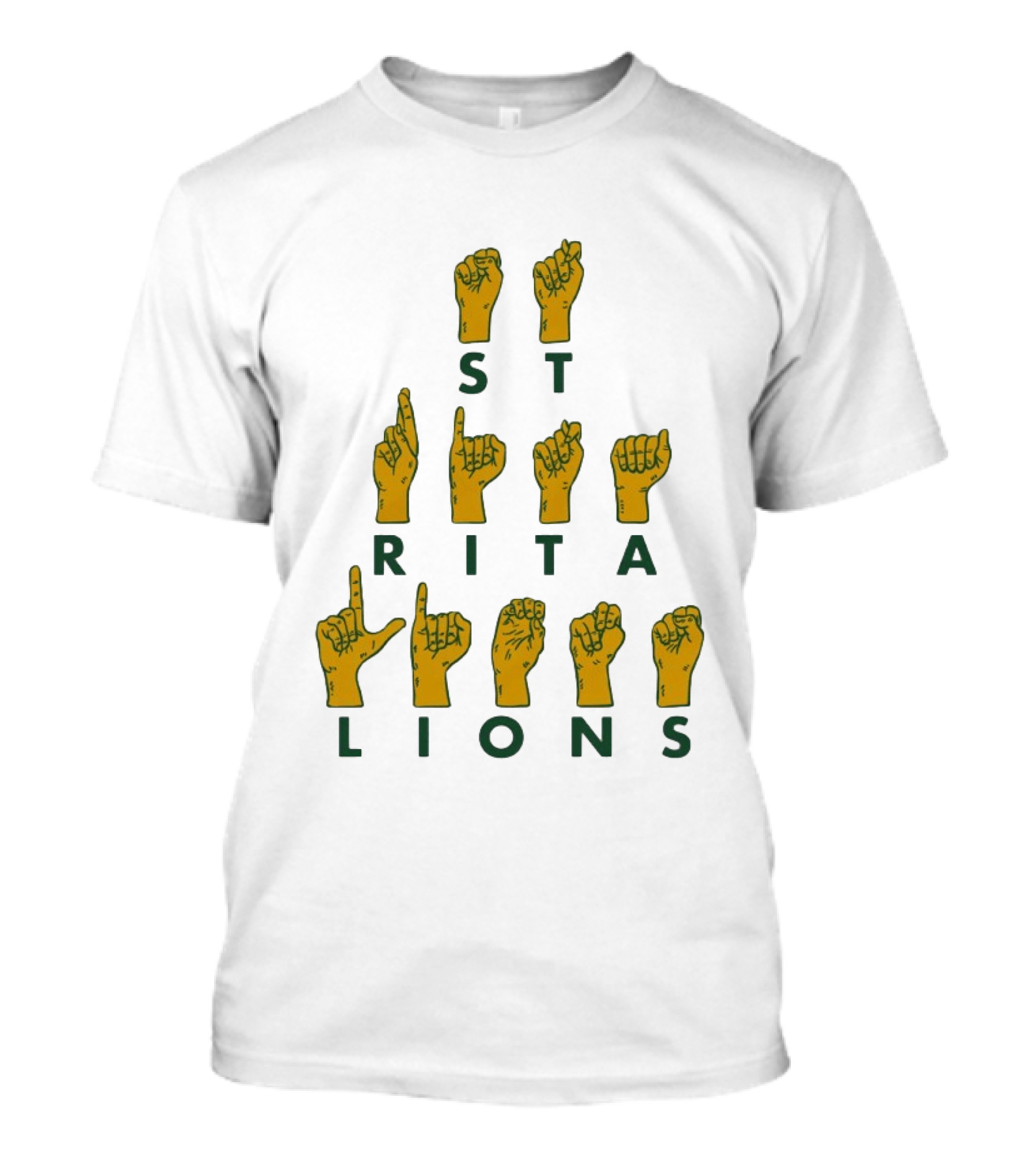 St Rita Lions American Sign Language Team Spirit T-Shirt