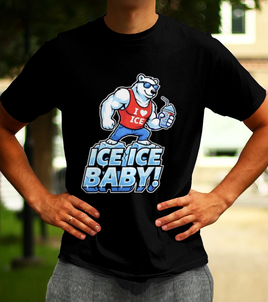 Polar Bear I Love Ice Ice Ice Baby T-Shirt
