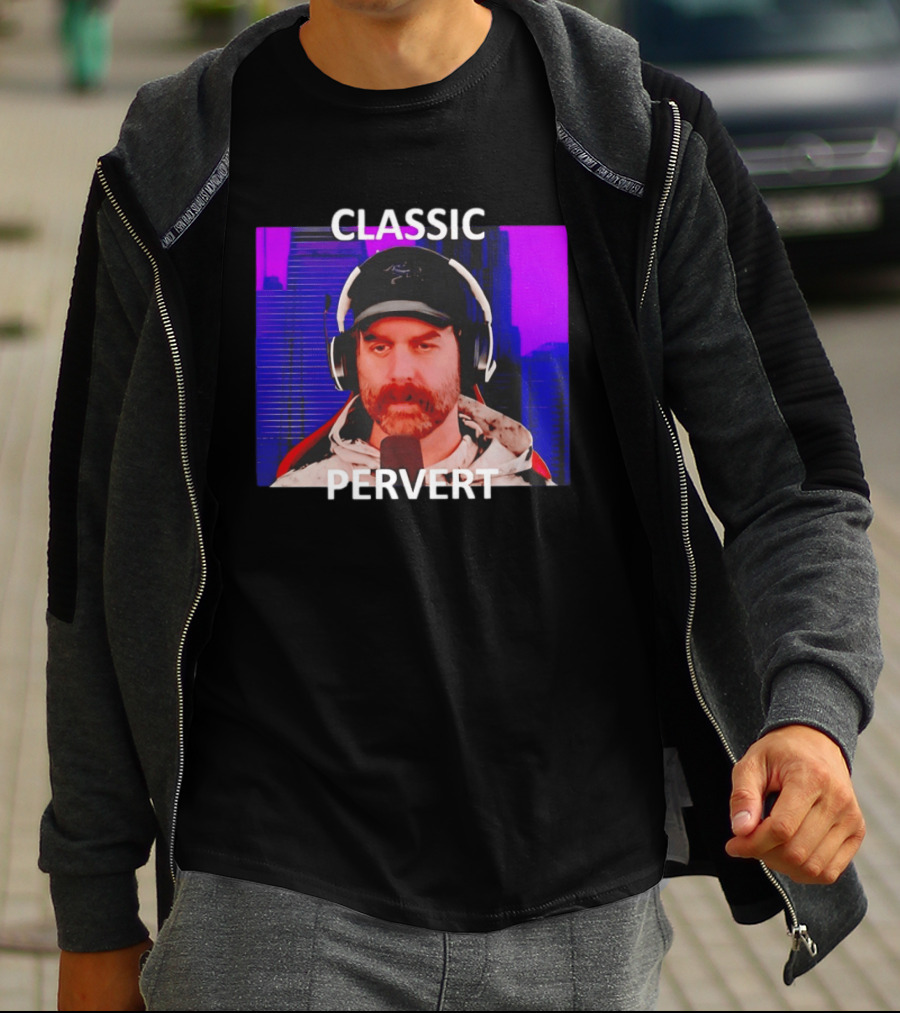 Bruce Greene Classic Pervert Headset Image T-Shirt
