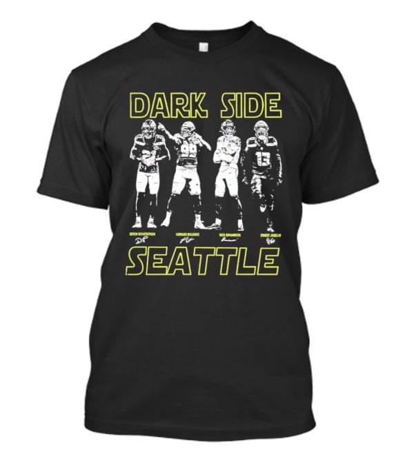 Dark Side Defense Seattle Seahawks Signatures T-Shirt