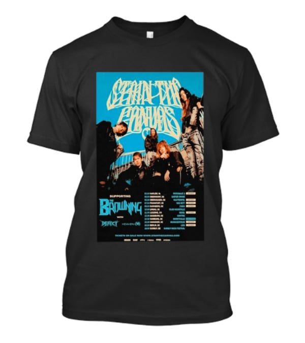 Stain The Supporting The Browning April Shows 2026 Tour With Defect And Heaven Shows Dates T-Shirt