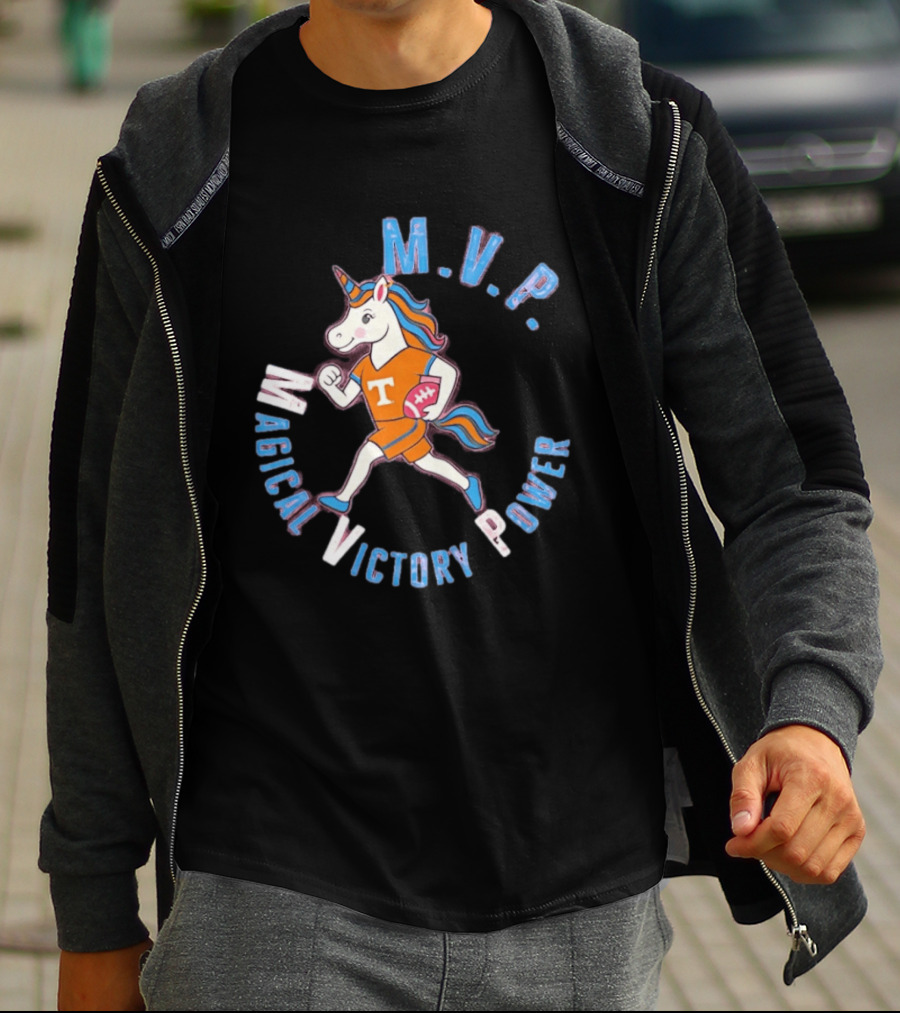 Tennessee Volunteers Unicorn M.V.P. Magical Victory Power T-Shirt