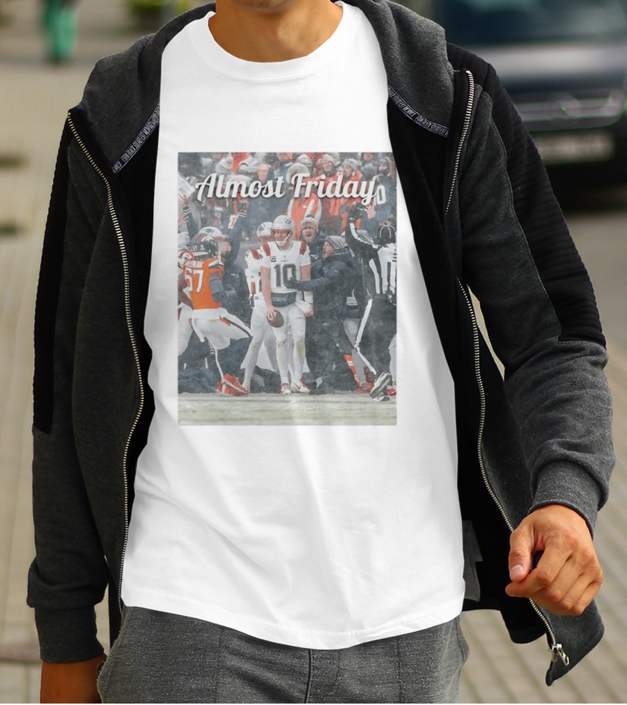 Almost Friday Snow Football Game T-Shirt