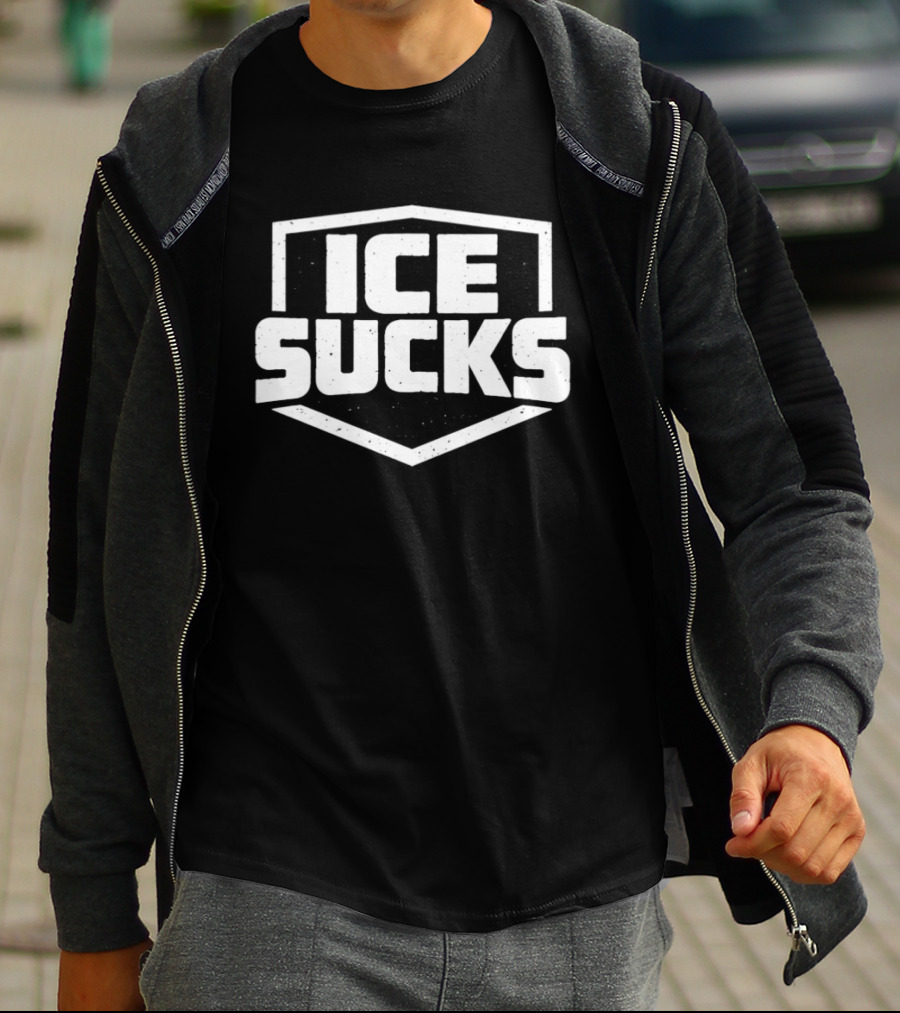 Ice Sucks Distressed Shield T-Shirt