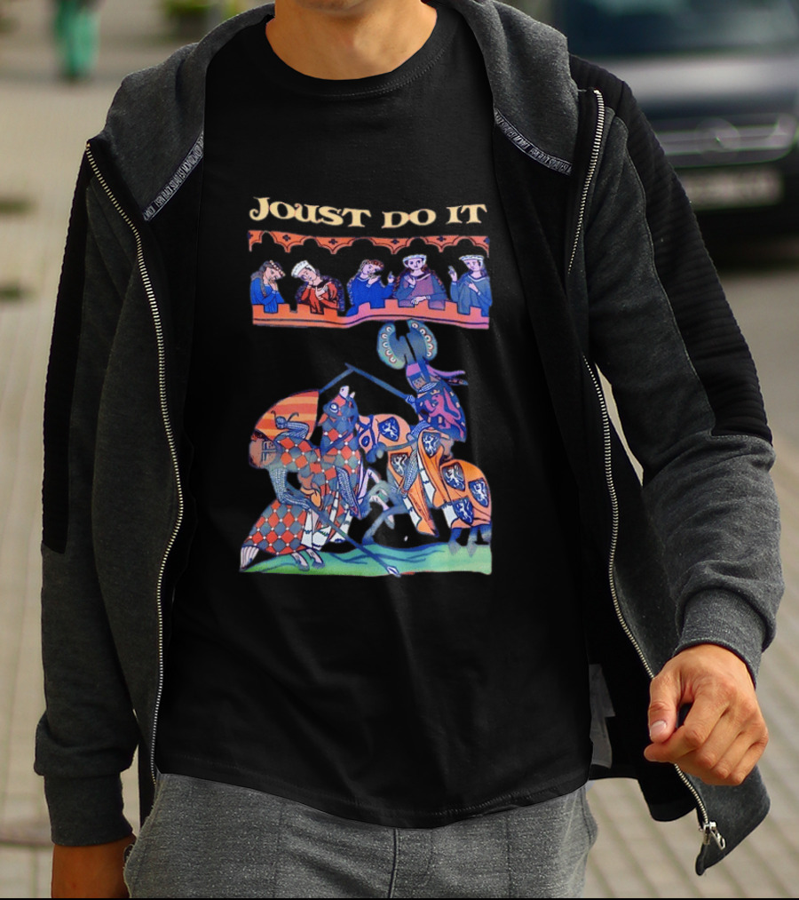 Joust Do It Medieval Knight Battle Scene T-Shirt