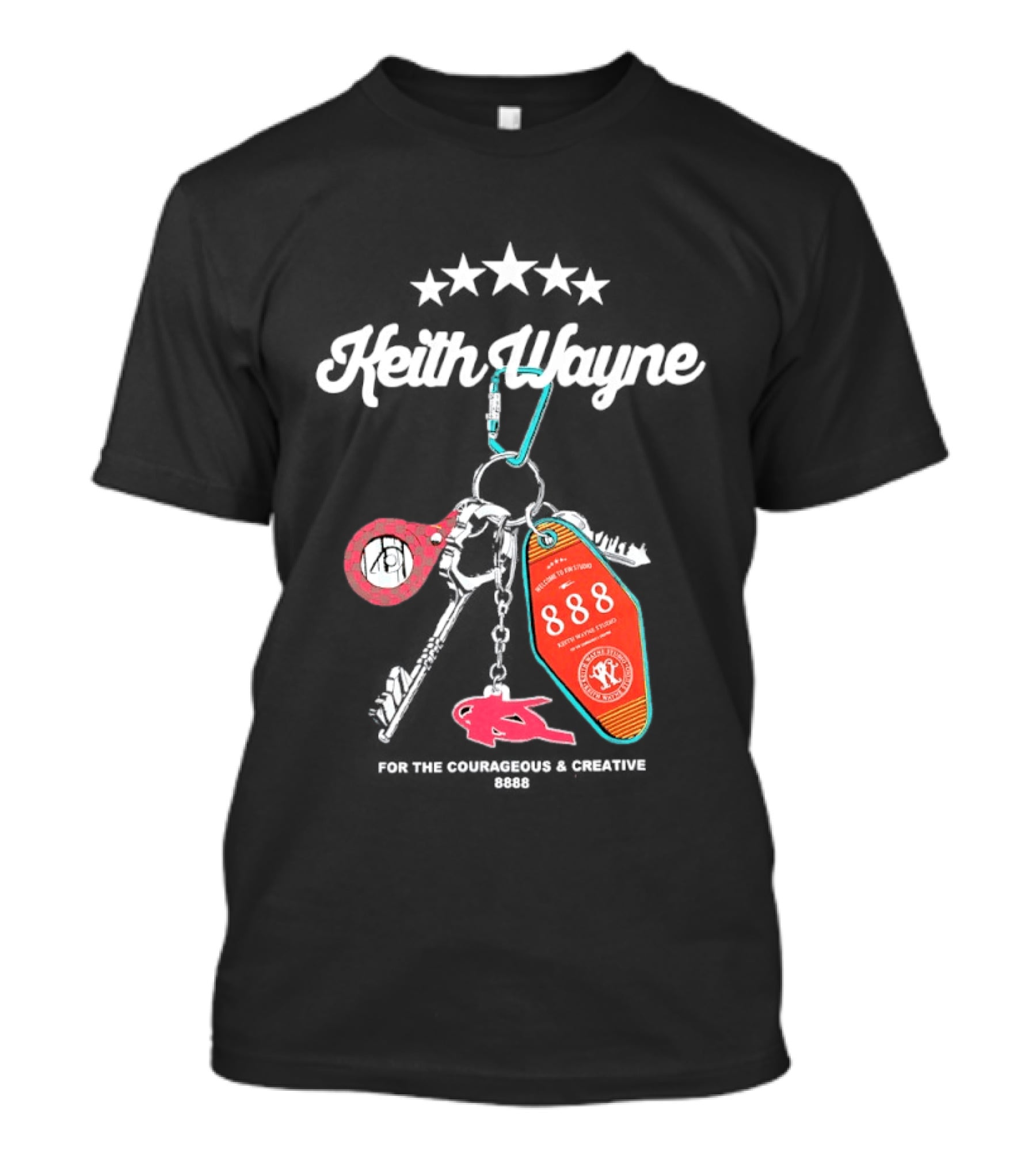 Keith Wayne 8888 Courageous Creative Keychain T-Shirt
