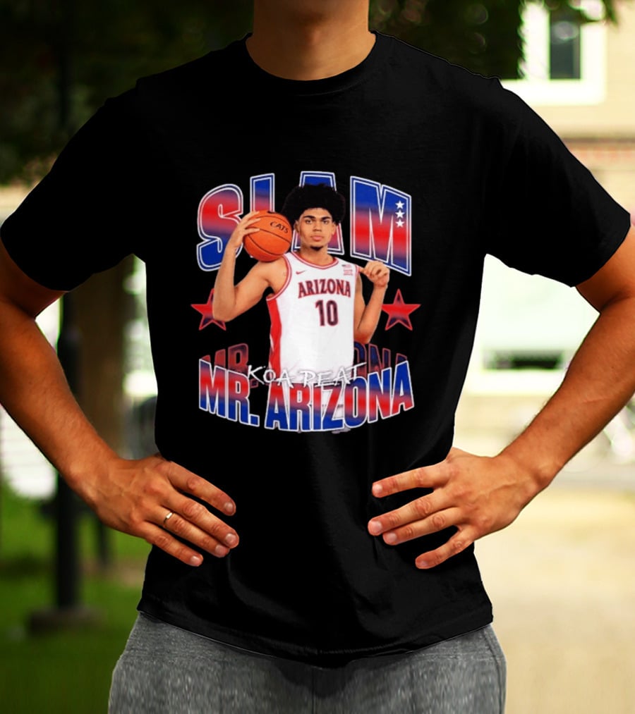 Koa Peat Arizona Basketball Slam Mr Arizona T-Shirt