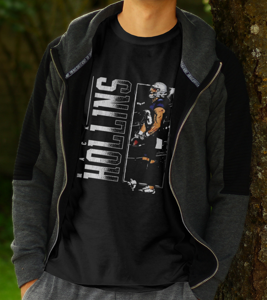 Mack Hollins New England Patriots Vertical Football Gear T-Shirt