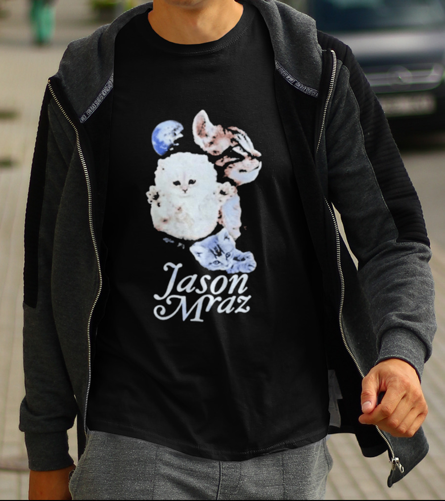 Jason Mraz Cute White Cat T-Shirt