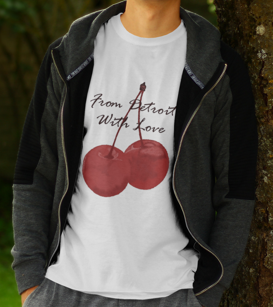 Detroit Lions From Detroit With Love Cherries T-Shirt