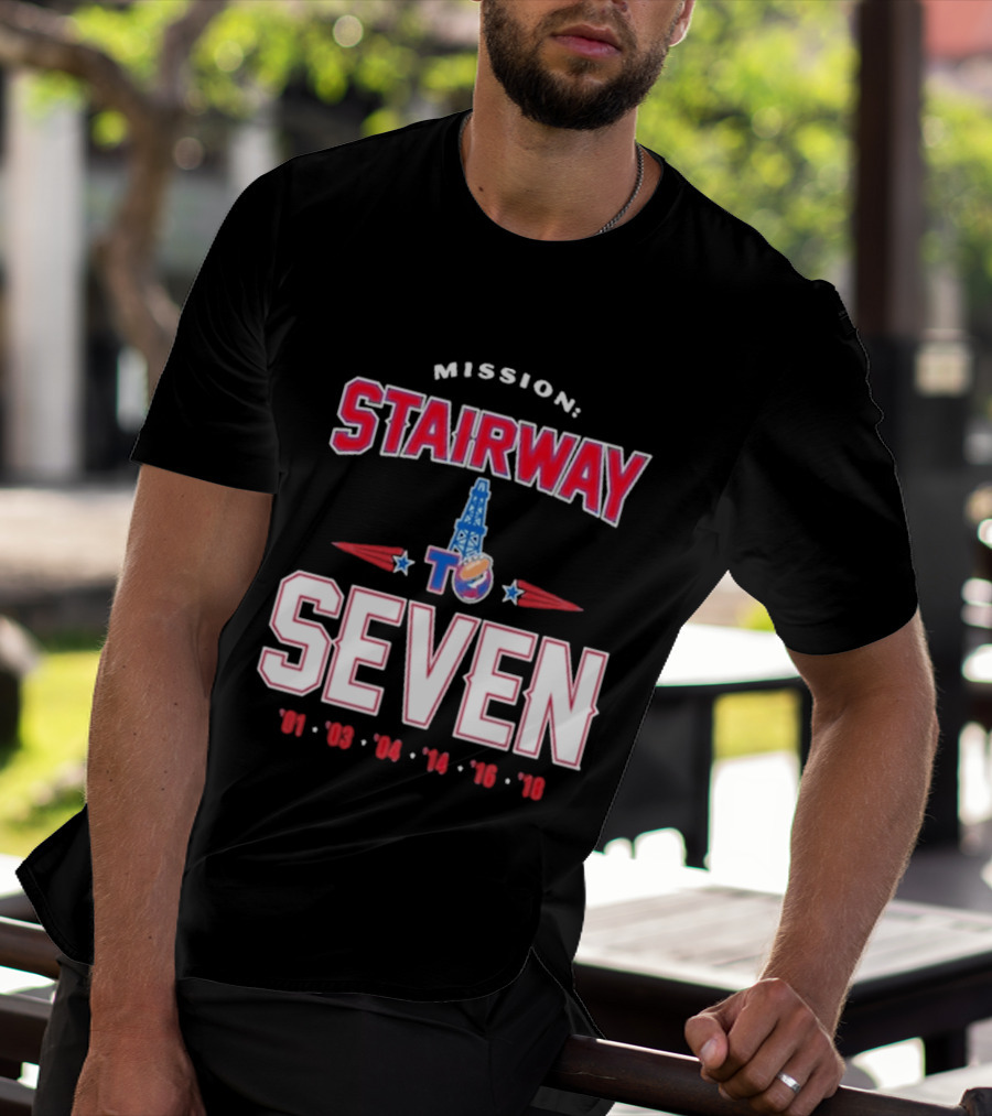 Mission Stairway To Seven New England Patriots Quest For 7th Title T-Shirt