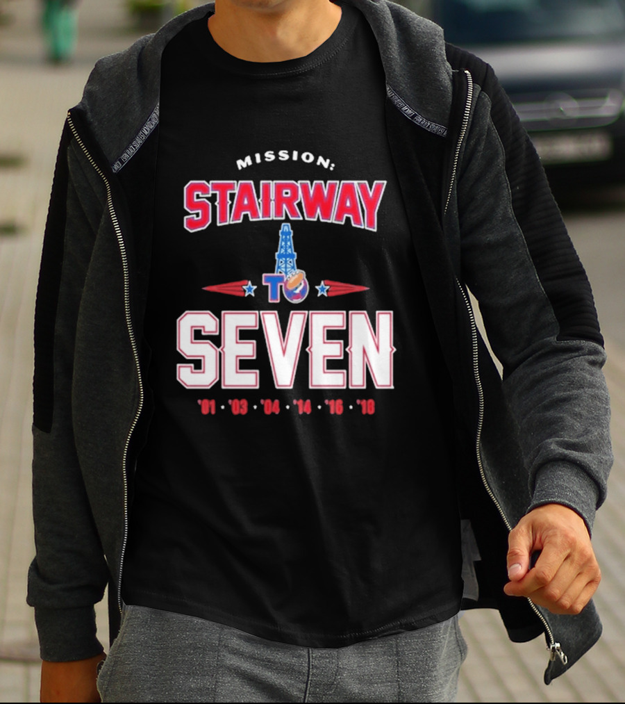Mission Stairway To Seven New England Patriots Quest For 7th Title T-Shirt