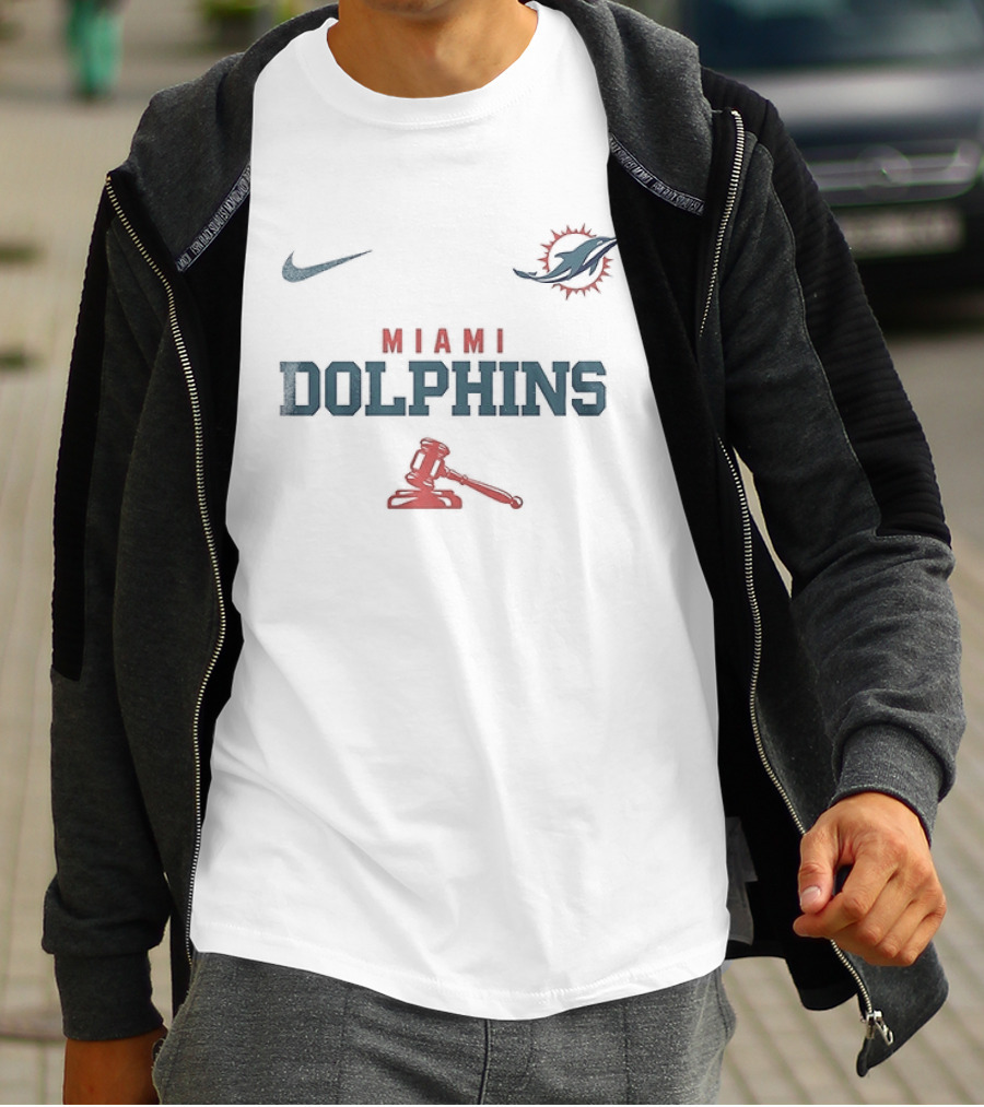 Nike Miami Dolphins Make America Lawful Again With Gavel T-Shirt