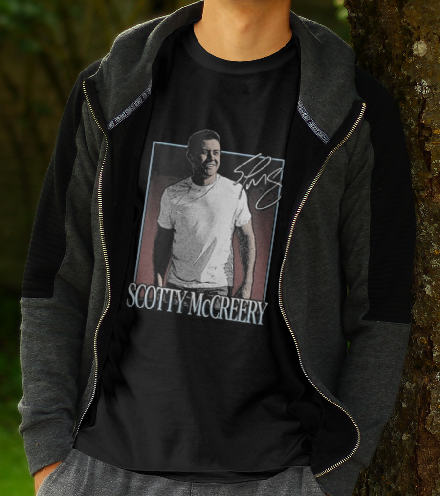 Scotty McCreery Photo Autograph Signature T-Shirt