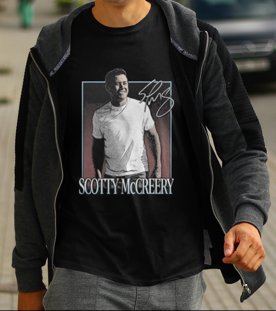 Scotty McCreery Photo Autograph Signature T-Shirt