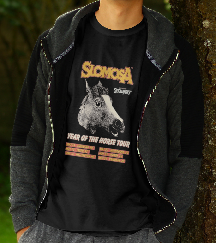 Slomosa Year Of The Horse Tour 2026 Auckland Wellington Melbourne Sydney Brisbane Dates T-Shirt