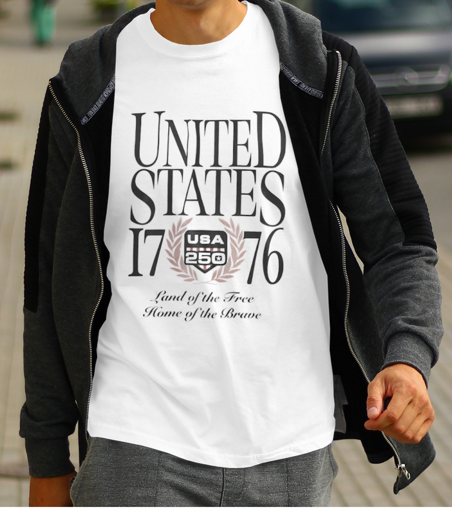 United States 1776 USA 250 Land Of The Free Home Of The Brave T-Shirt
